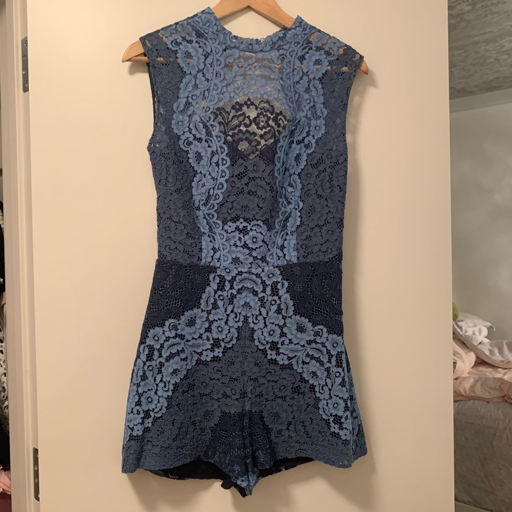 Sandro Backless Lace Dress